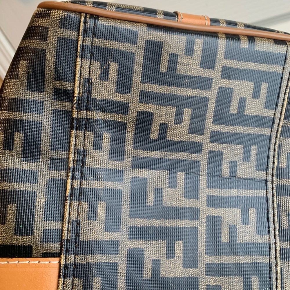 Vintage FENDI Roma 1925 zucca Boston  speedy Bag ‘70 ❤️ - Picture 8 of 16